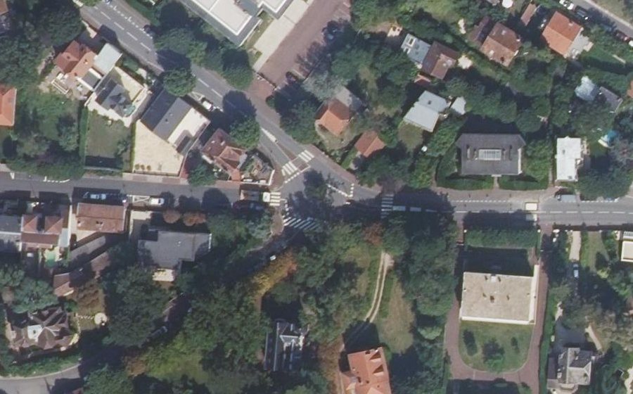 Vue aérienne du Avenue Henri Bergson