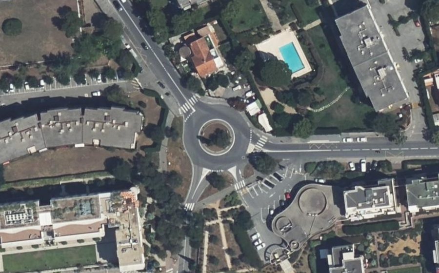 Vue aérienne du Rond-Point Tournière-Estagnol