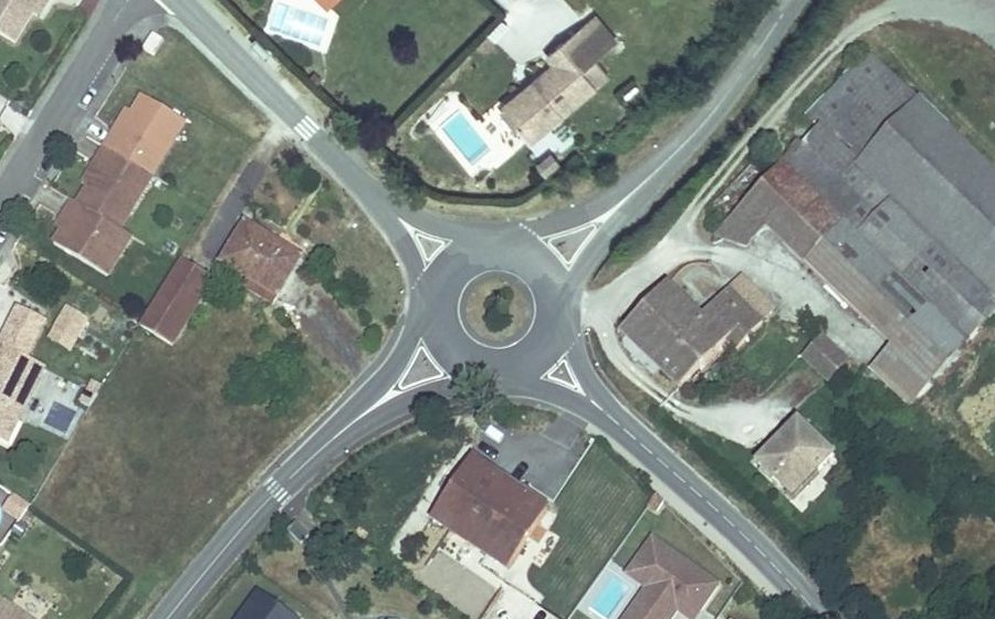 Vue aérienne du Avenue de la Gare