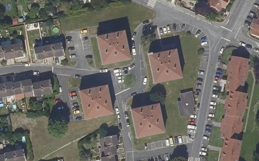 Vue aérienne du Rond-Point Saint-Thibault