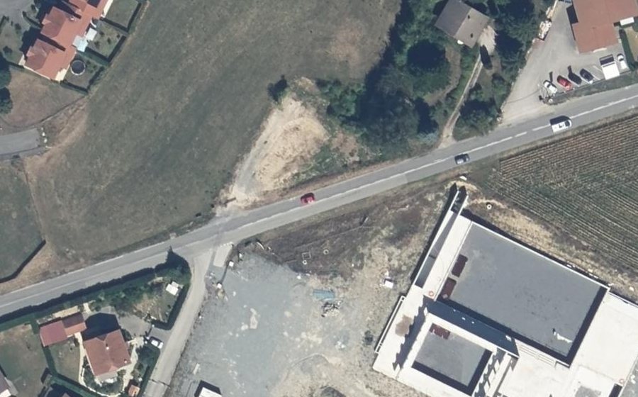 Vue aérienne du Route de l'Eculaz
