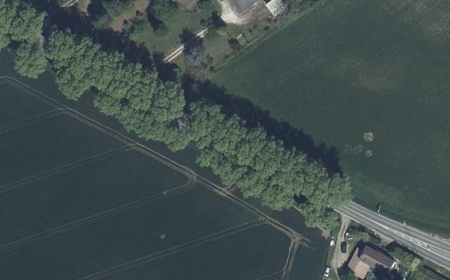 Vue aérienne du Route d'Agen
