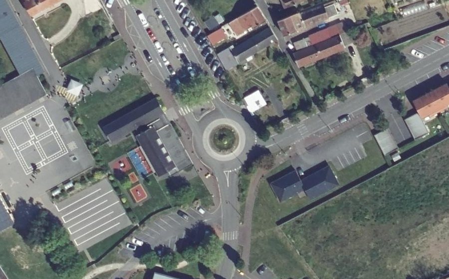 Vue aérienne du Esplanade François Mitterrand