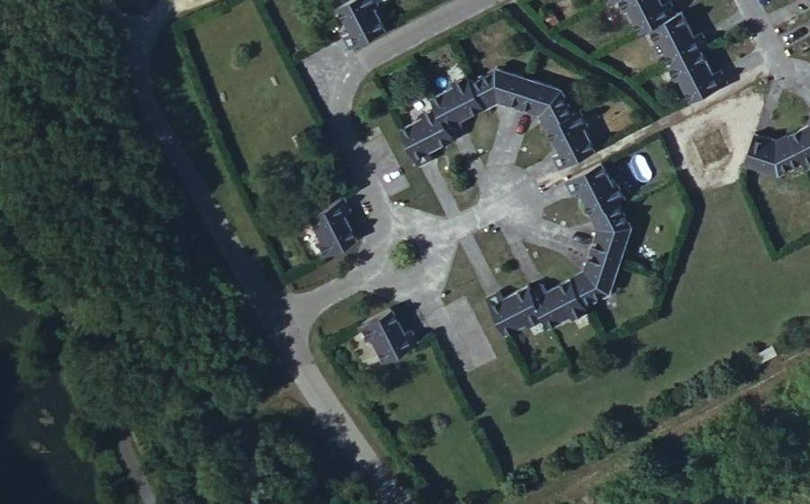 Vue aérienne du Residence de l’Offrand