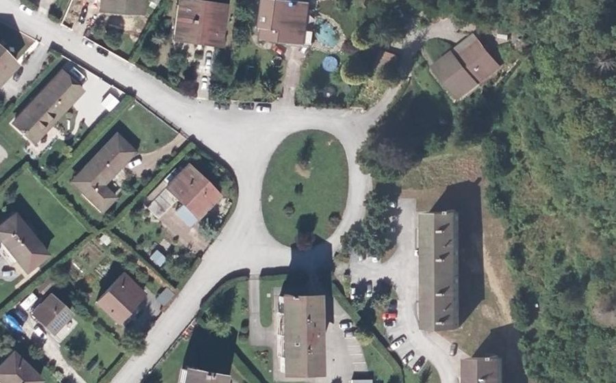 Vue aérienne du Rue de la Dhuye