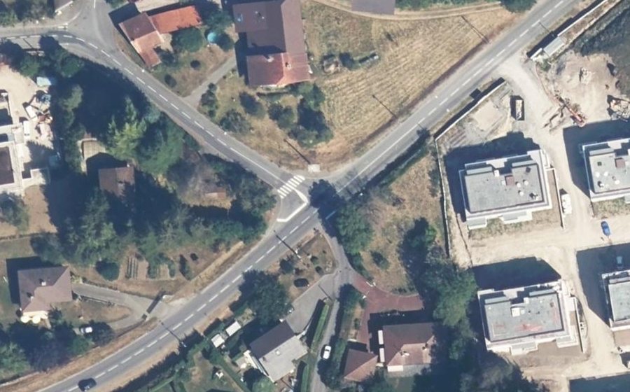 Vue aérienne du Route de la Corniche