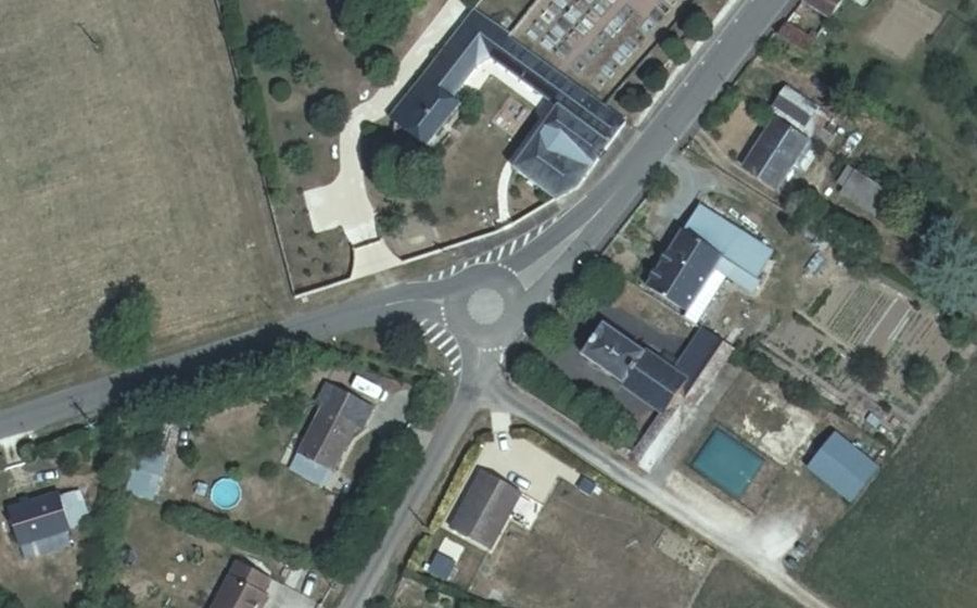 Vue aérienne du Route de Pontchalet