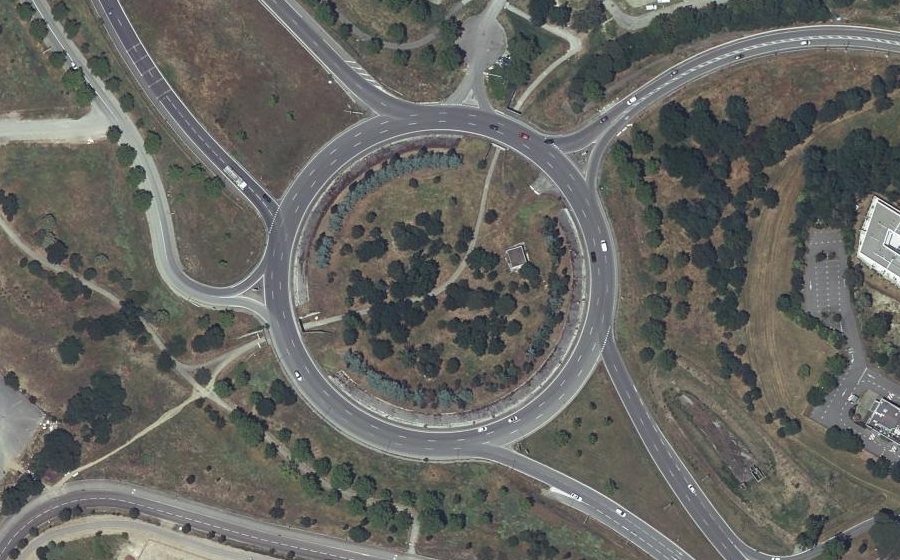 Vue aérienne du Rond-point Firmin Pons
