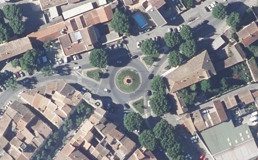 Vue aérienne du Porte Condamine