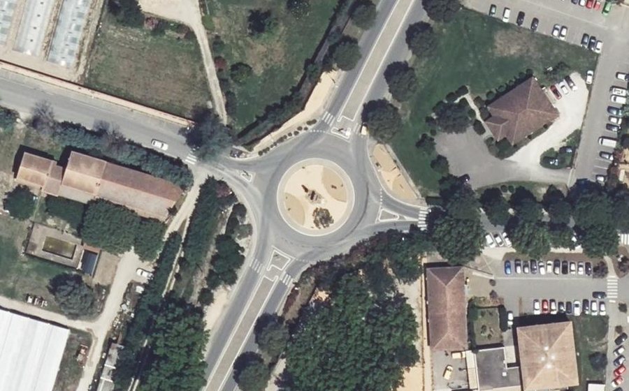 Vue aérienne du Avenue de la Bouvine D 571