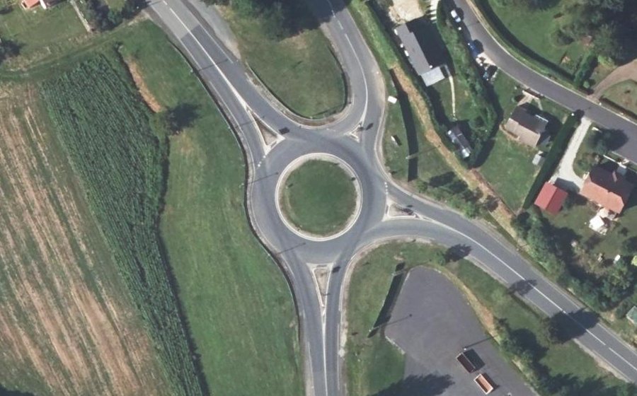 Vue aérienne du Avenue de la Gare