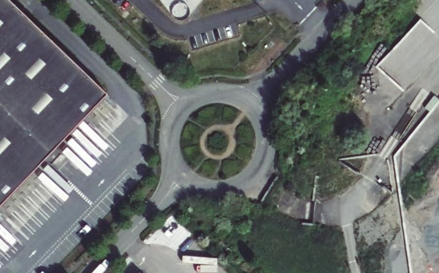 Vue aérienne du Avenue de la Rotonde