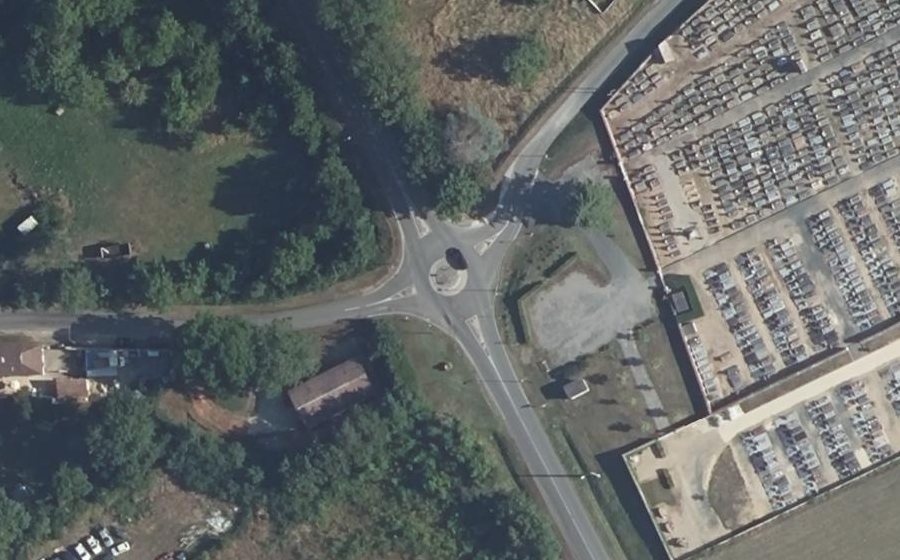 Vue aérienne du Route de Reuilly