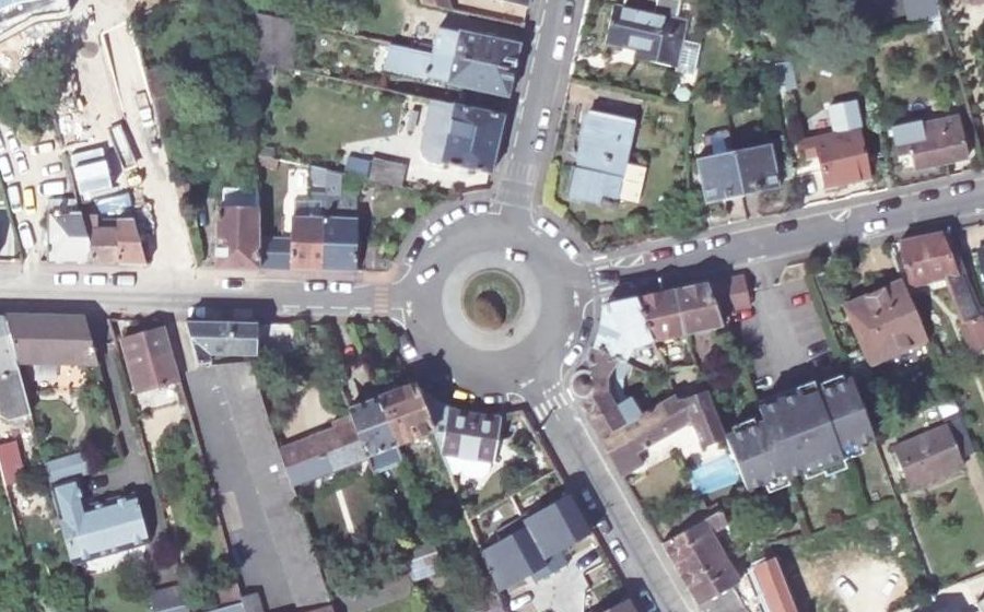 Vue aérienne du Rond-Point Chanzy