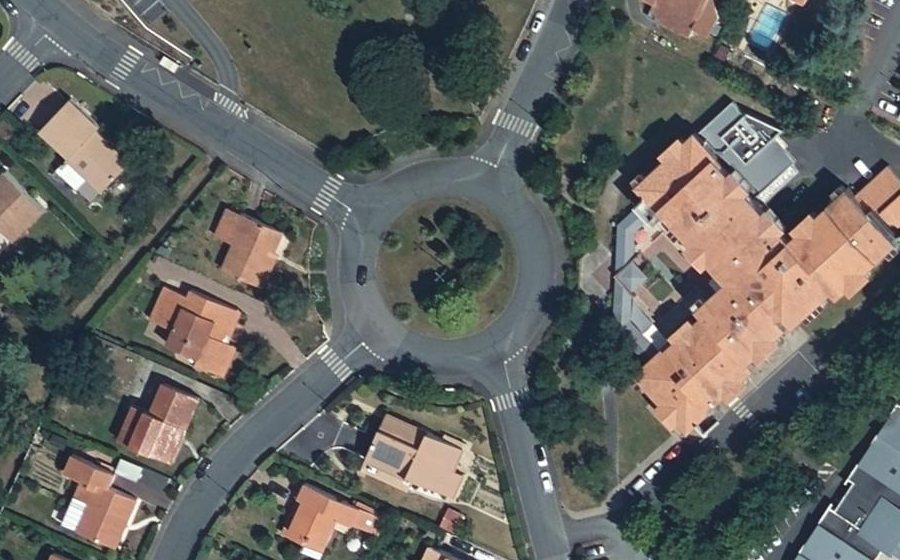 Vue aérienne du Rond-Point Jules Ferry