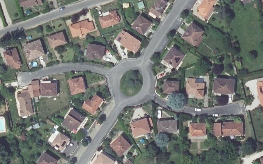 Vue aérienne du Avenue des Acacias