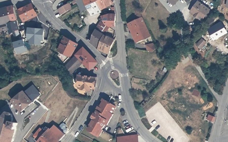 Vue aérienne du Rue de la Fruitière