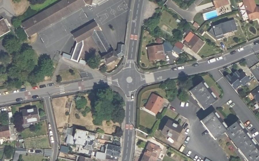 Vue aérienne du Rue de Beaulieu