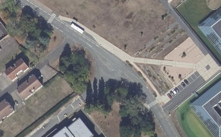Vue aérienne du Route de Guerry