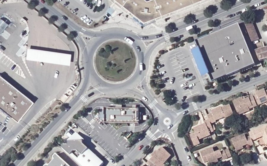 Vue aérienne du Rue de la Tramontane
