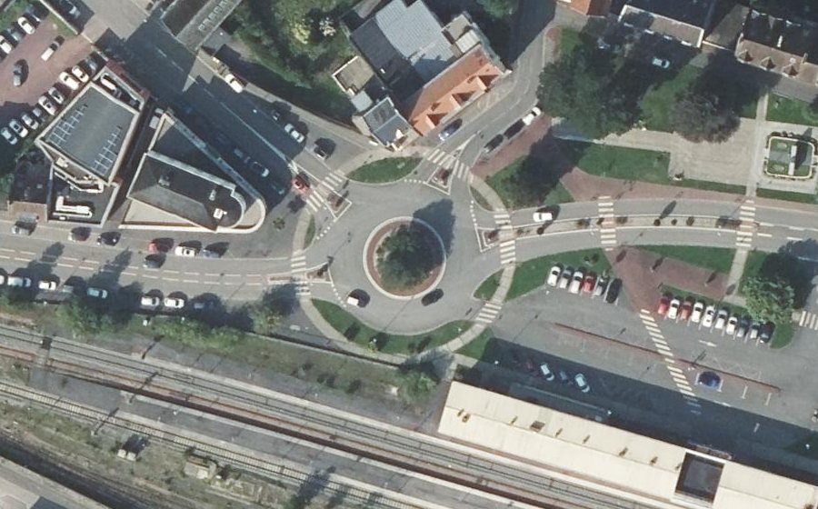 Vue aérienne du Place de Verdun