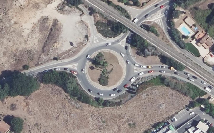 Vue aérienne du Rond-Point Saint-Martin