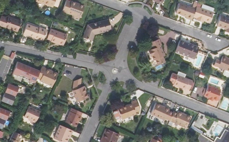 Vue aérienne du Esplanade Viollet Le Duc
