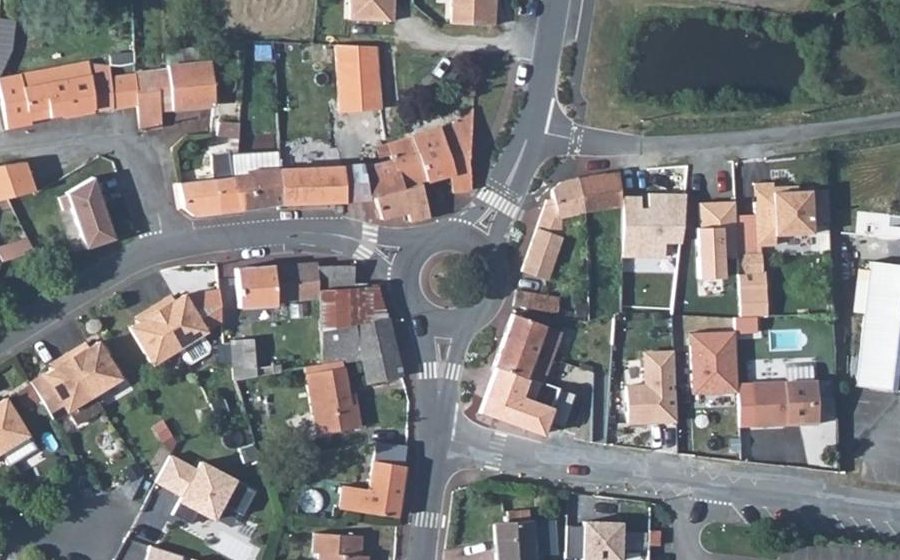 Vue aérienne du Place de la Moricière