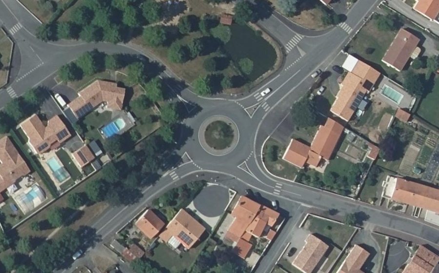 Vue aérienne du Rue Amiral du Chaffault