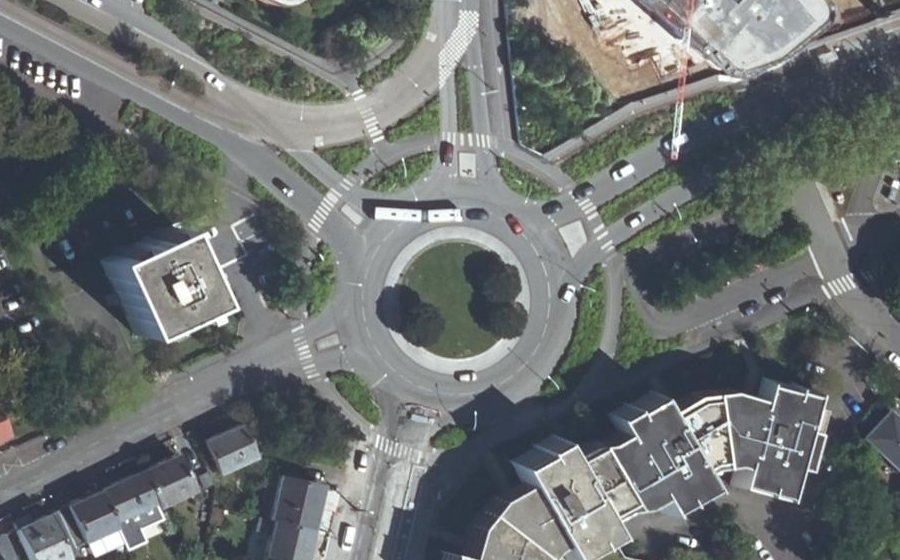 Vue aérienne du Rond-Point de Plaisance