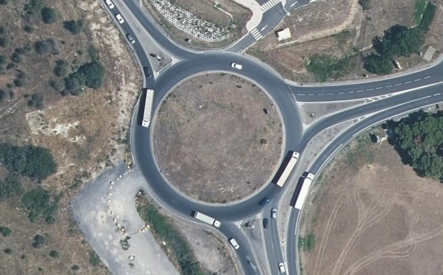 Vue aérienne du Rond-Point de la Mer
