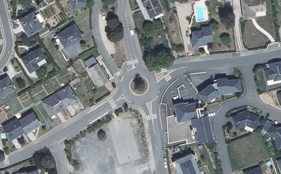 Vue aérienne du Rue Saint-Martin