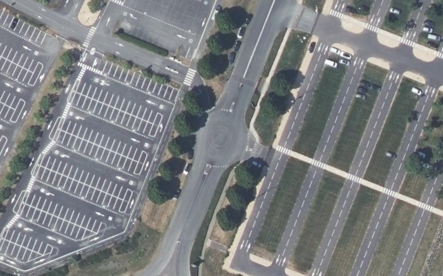 Vue aérienne du Rue du Pavillon