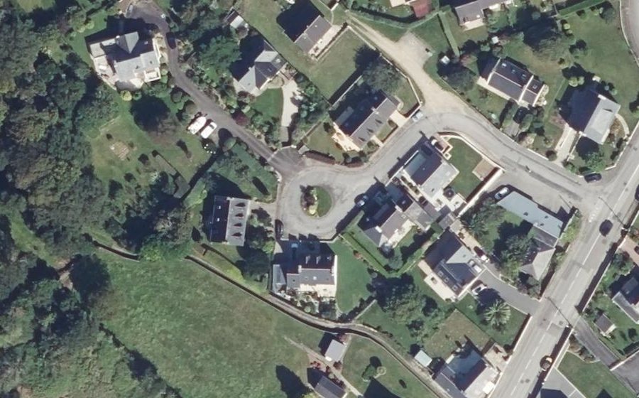Vue aérienne du Chemin de Toul ar Vilvig