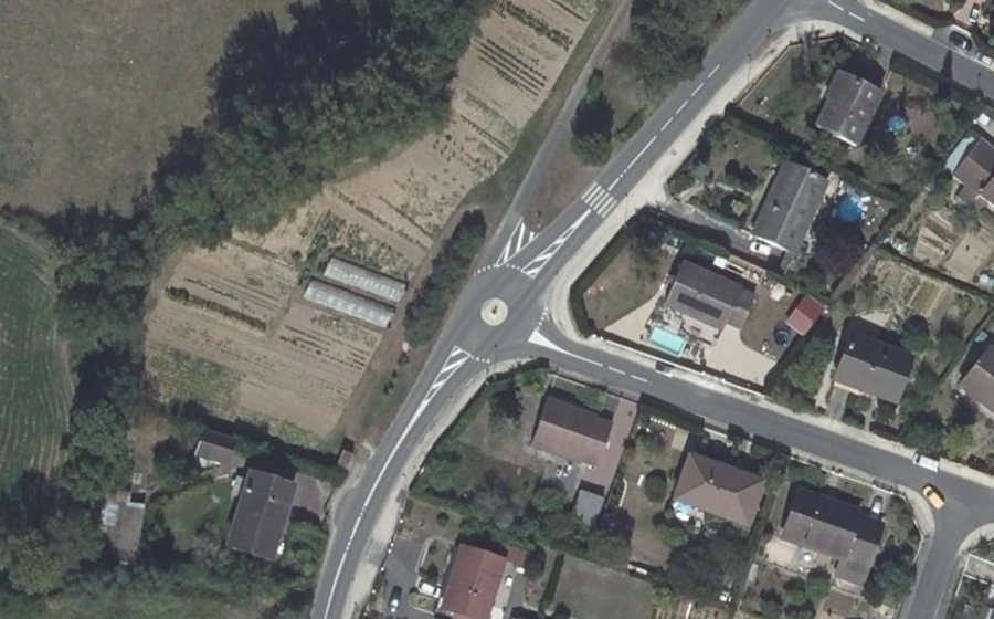 Vue aérienne du Route de Bourges