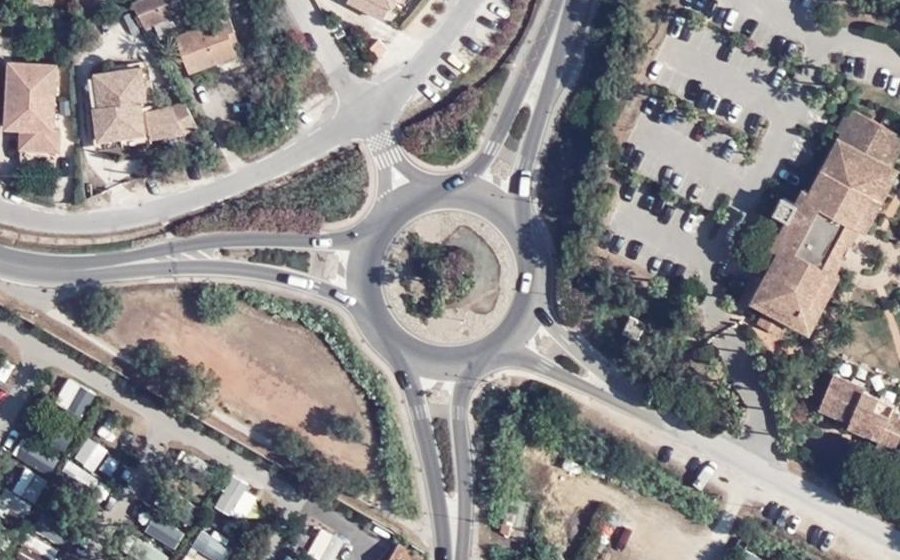 Vue aérienne du Rond-Point Majastre