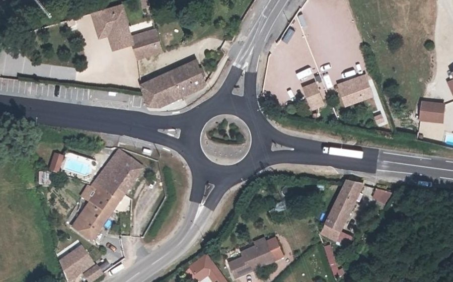 Vue aérienne du La Croisée