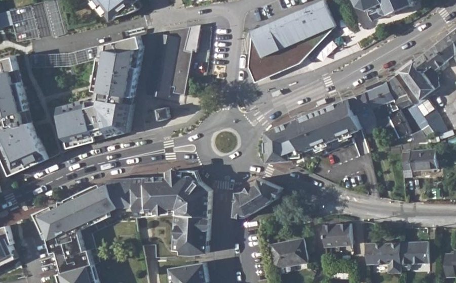 Vue aérienne du Place Jean Drouet