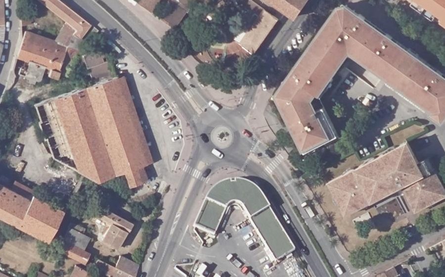 Vue aérienne de la Place C Freinet