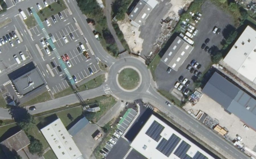 Vue aérienne du Rue des Artisans