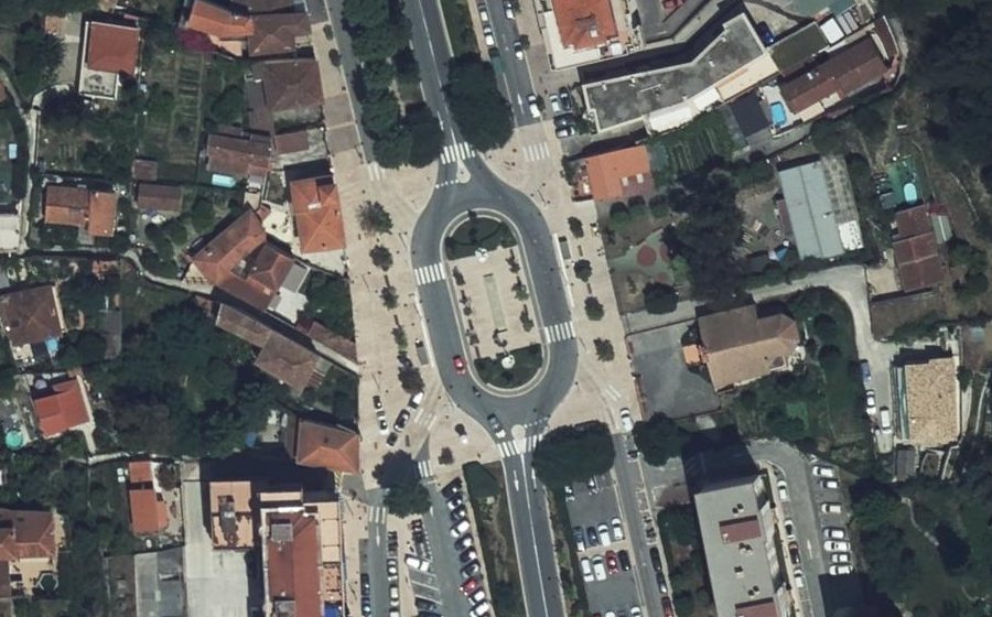 Vue aérienne du Route de Sospel