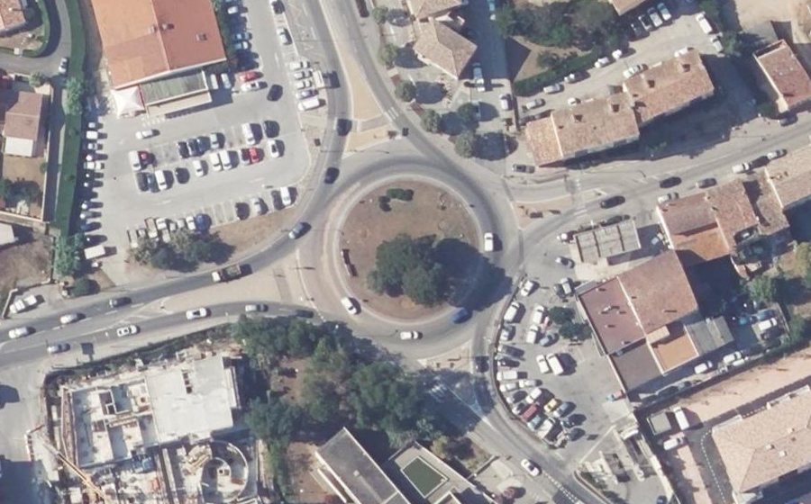 Vue aérienne du Rond-Point