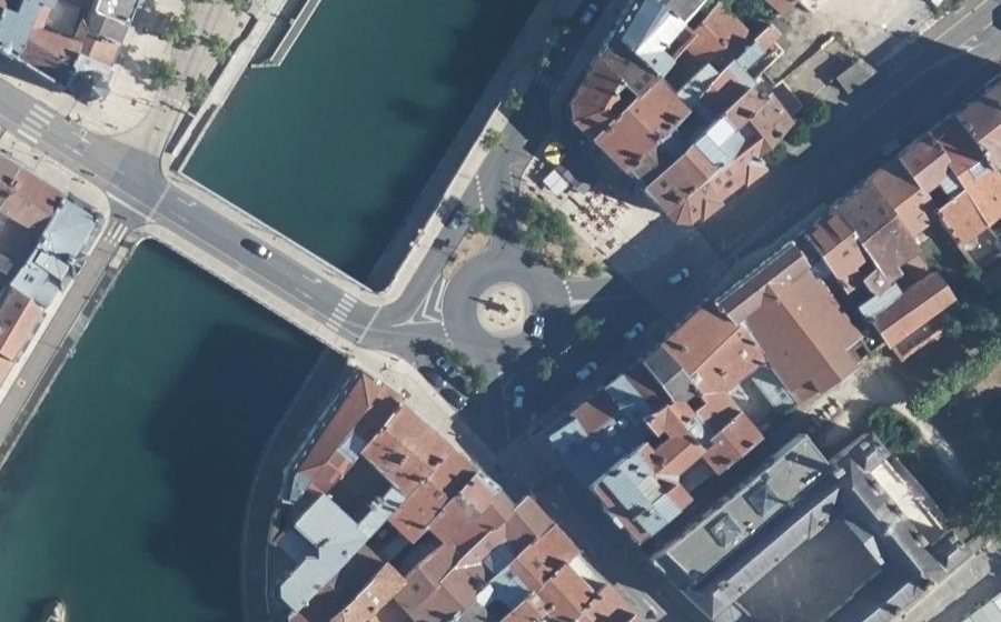Vue aérienne du Place Chevert
