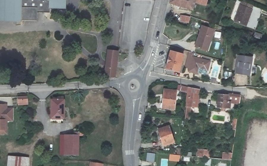 Vue aérienne du Rond-Point La Tour