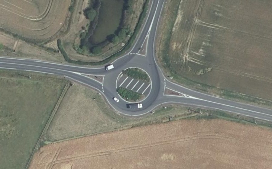 Vue aérienne du Rond-point anonyme n°15712462