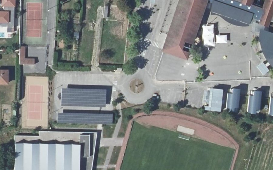 Vue aérienne du Rue du Collège