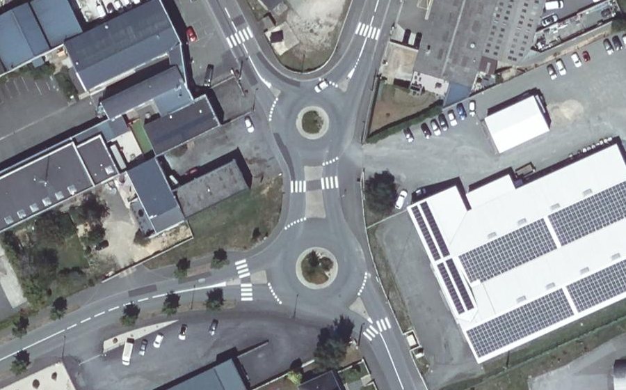 Vue aérienne du Rue Volney