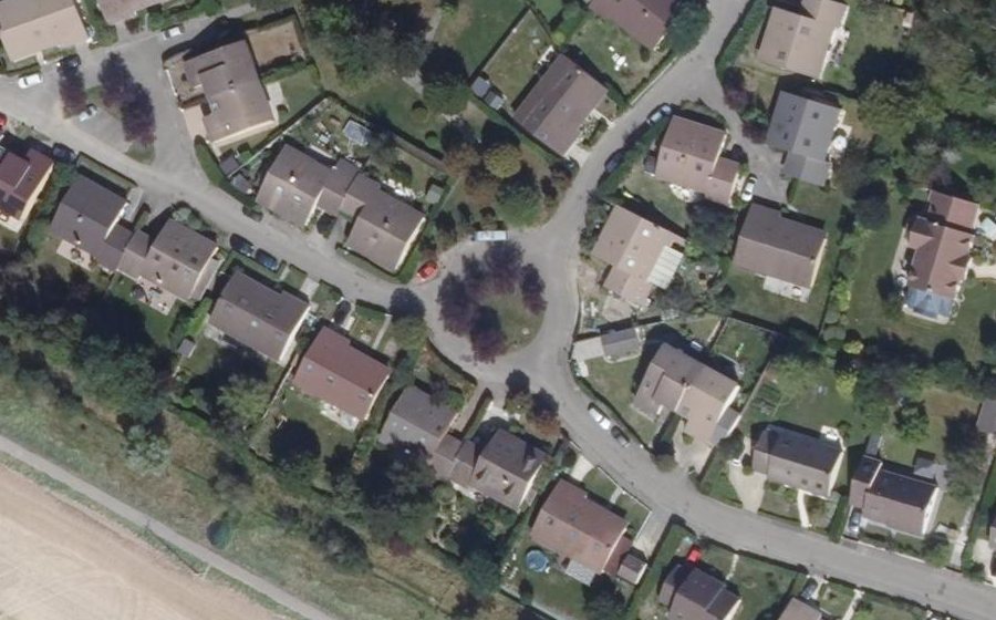 Vue aérienne du Rue de la Garenne