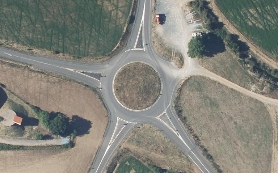 Vue aérienne du Giratoire de Soulobres