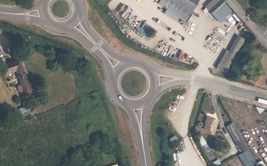 Vue aérienne du Route de Lisieux